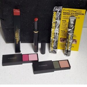 MAC Makeup Set Bundle Lipstick Extensions Mascara Eyeshadow